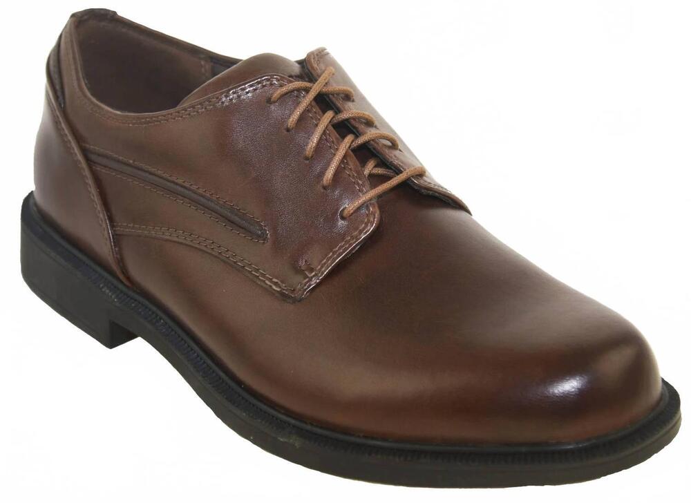 NEW DUNHAM men's battery park waterproof oxford shoes in brown